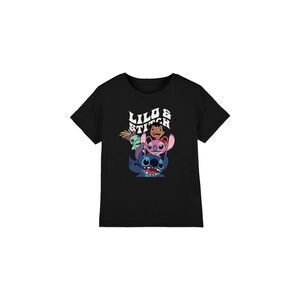 Lilo & Stitch Childrens/Kids Character Montage T-Shirt / Black